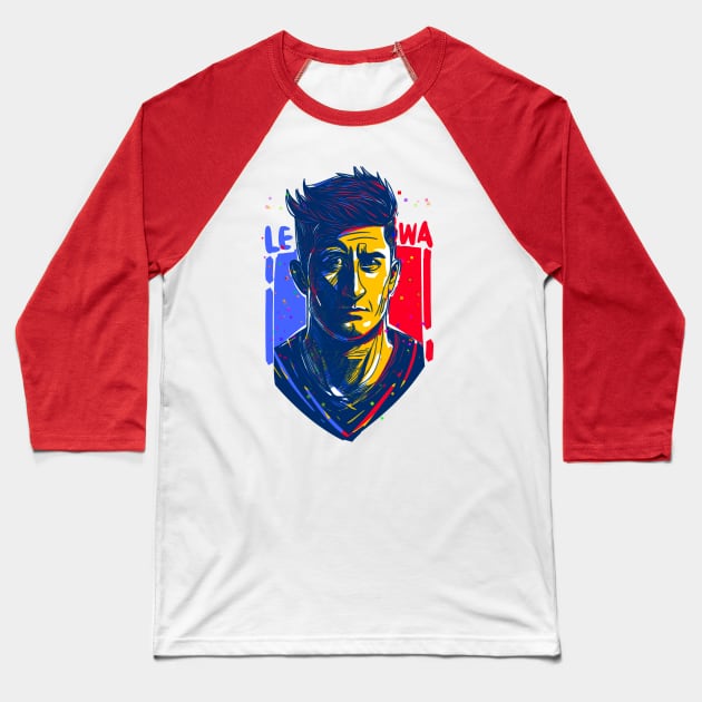 Robert ‘Lewa’ Lewandoeski Baseball T-Shirt by BAJAJU